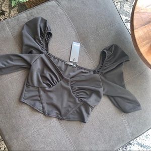 Never worn Nasty Gal crop top!